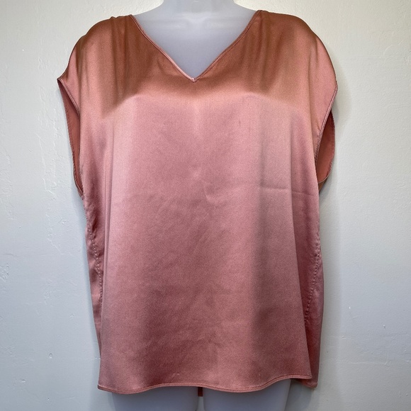 Brunello Cucinelli Designer Silky Cap Short Sleeve Luxe High End Blouse - Picture 2 of 10